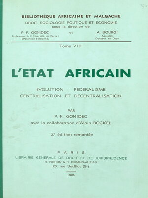 cover image of L'État africain
